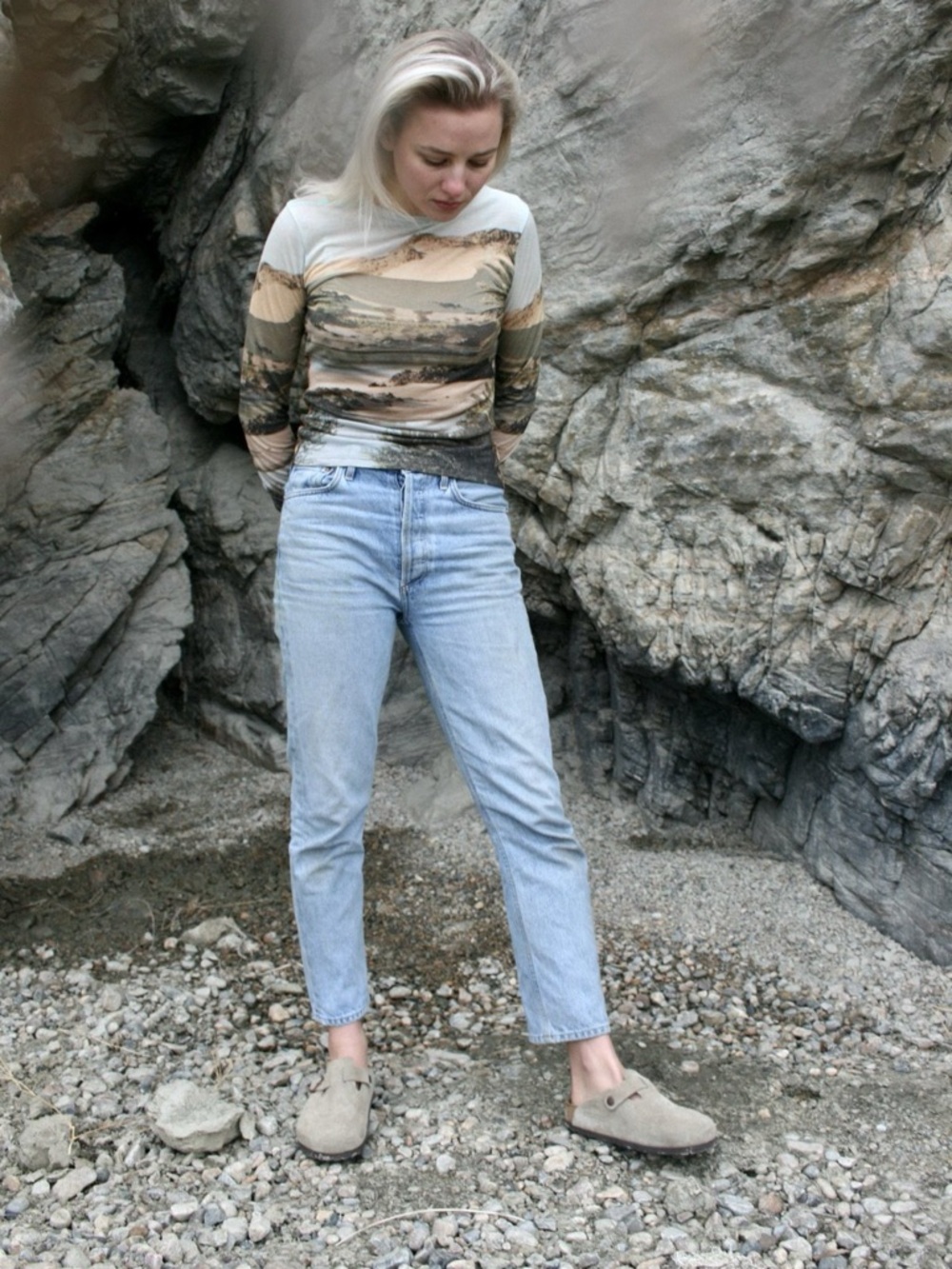 AGOLDE Riley High Rise Straight Crop Jeans in Renewal